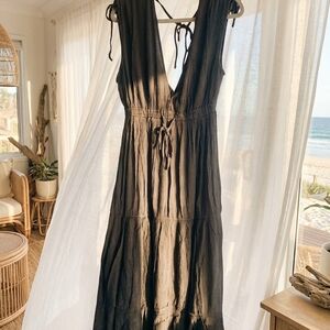 Elan Black Maxi Dress NWT